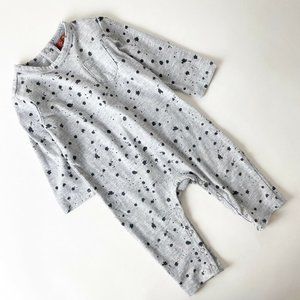 7 FOR ALL MANKIND Boys 3-6M Gray Splatter Romper